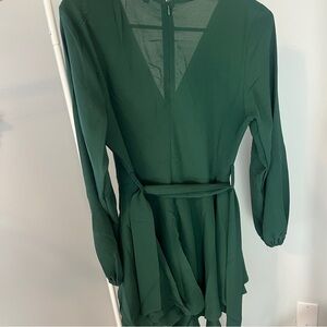 Elegant Green Women's Dress